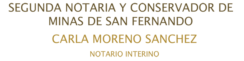 SEGUNDA NOTARIA SAN FERNANDO